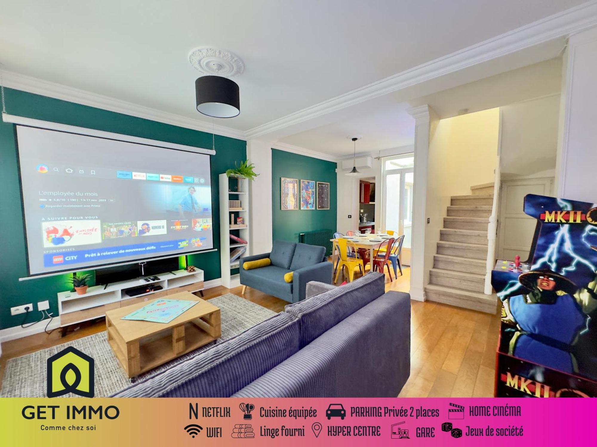 Maison 3Ch - Cinema - Game Room - Parking - Gare アミアン エクステリア 写真
